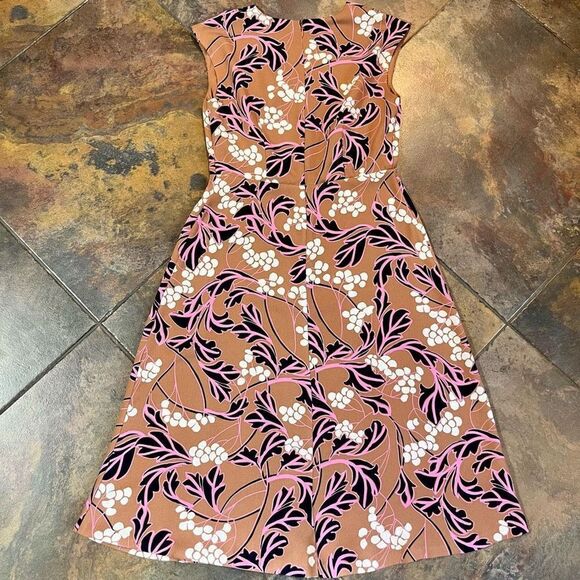 Ann Taylor Women’s Petite 0 Sheath Floral Midi Dress - Picture 7 of 7
